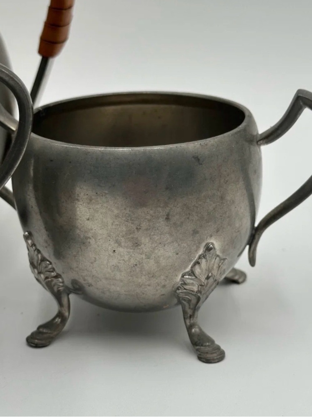 Vintage 8-Piece Mixed Pewter Service- Signed Arne Haugrud - Picture 5 of 13